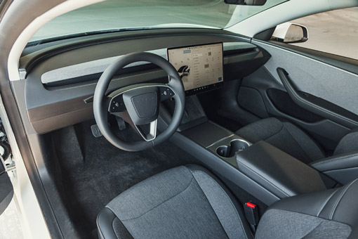 2026 Tesla Model 3 driver's view