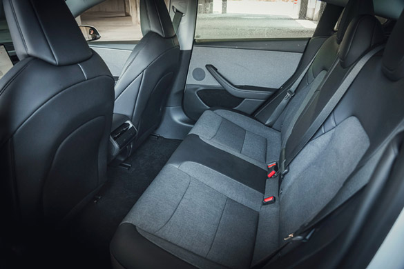 2026 Tesla Model 3 rear seat space