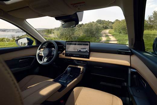Interior view of the front cabin of the 2026 Mazda CX-5