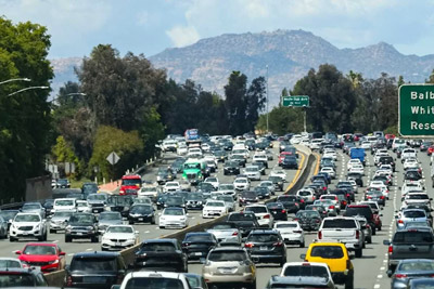 Summer traffic congestion