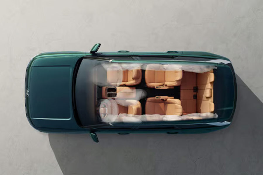 The 2026 Hyundai Palisade Hybrid features 10 airbags